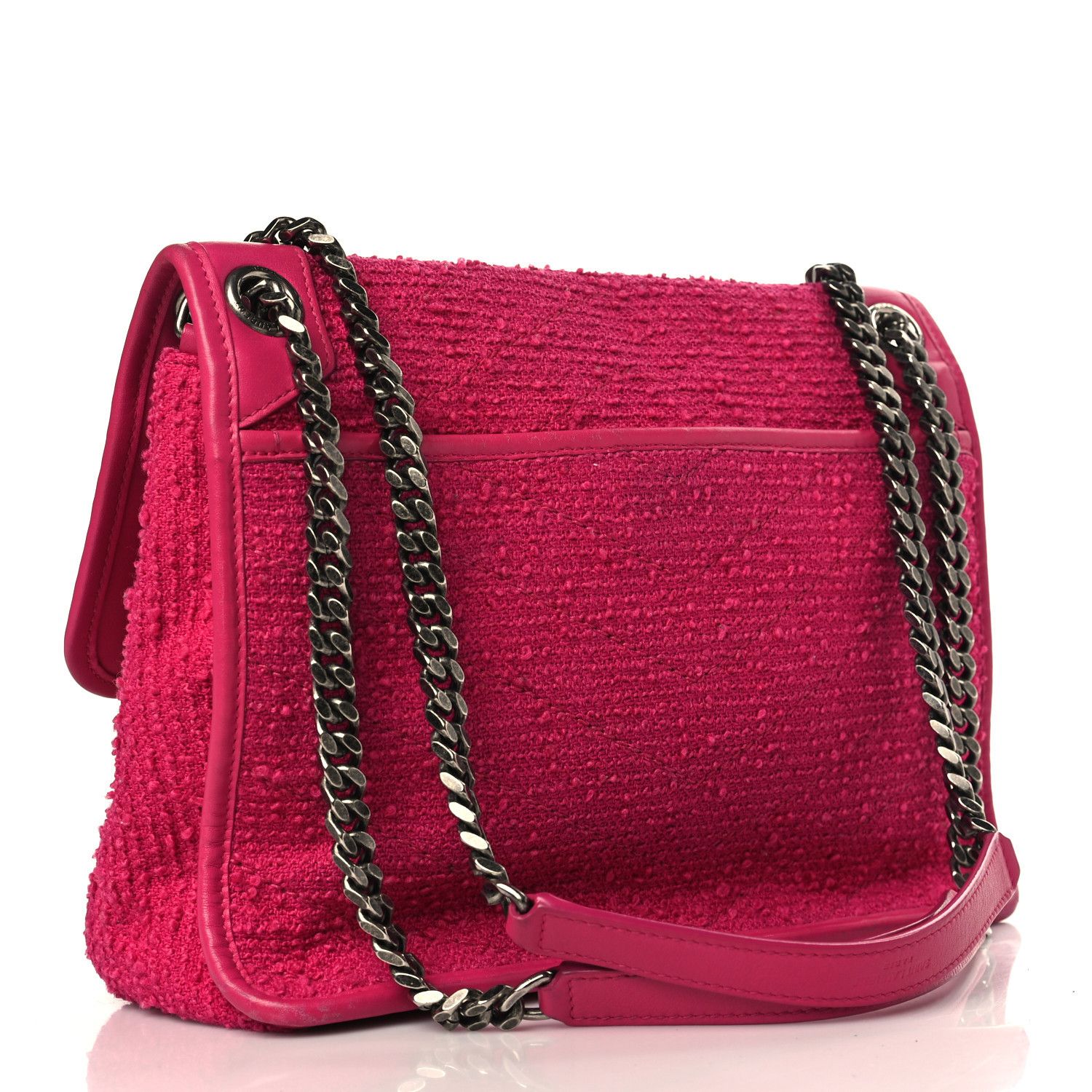 Saint Laurent Paris o1tp1o0125 Size: OS/Tweed niki In Medium in Pink Size ONE SIZE - 2 Thumbnail