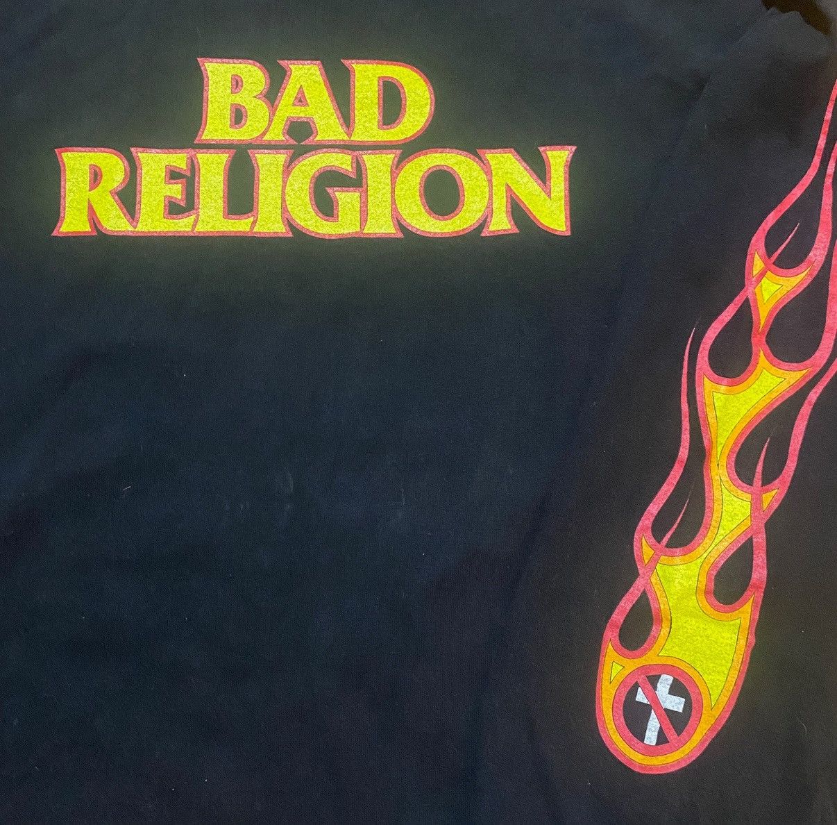 Gildan Bad Religion Y2K The New America Long Sleeve Flame Print Size US L / EU 52-54 / 3 - 3 Thumbnail