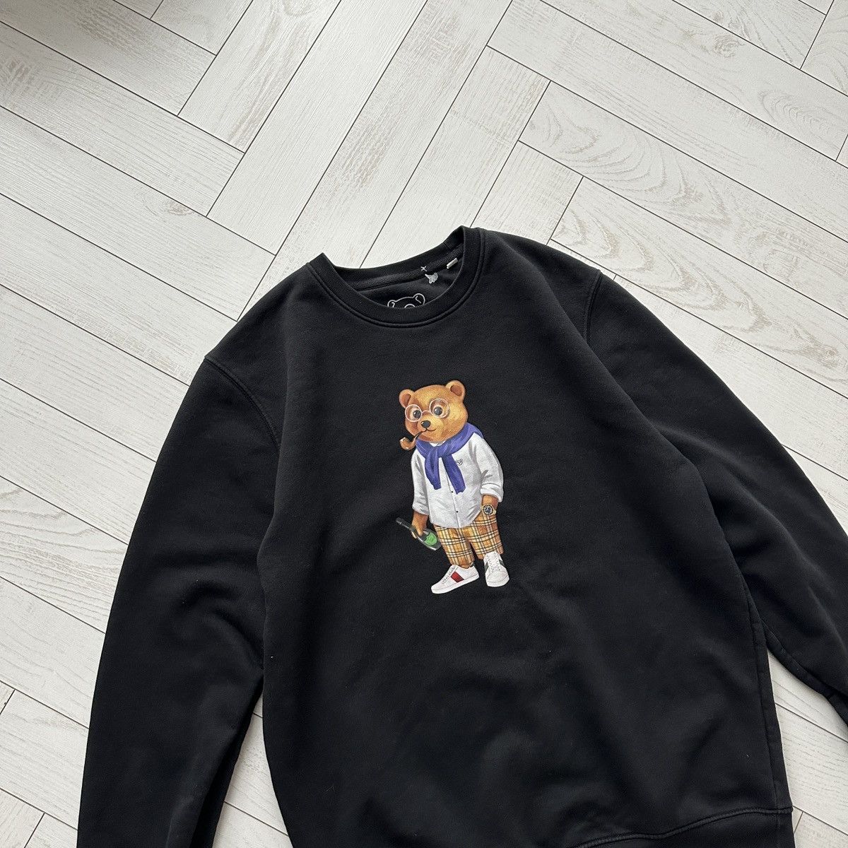 Other Baron Filou Old Money Bear black sweatshirt y2k rare Austria Size US L / EU 52-54 / 3 - 3 Thumbnail