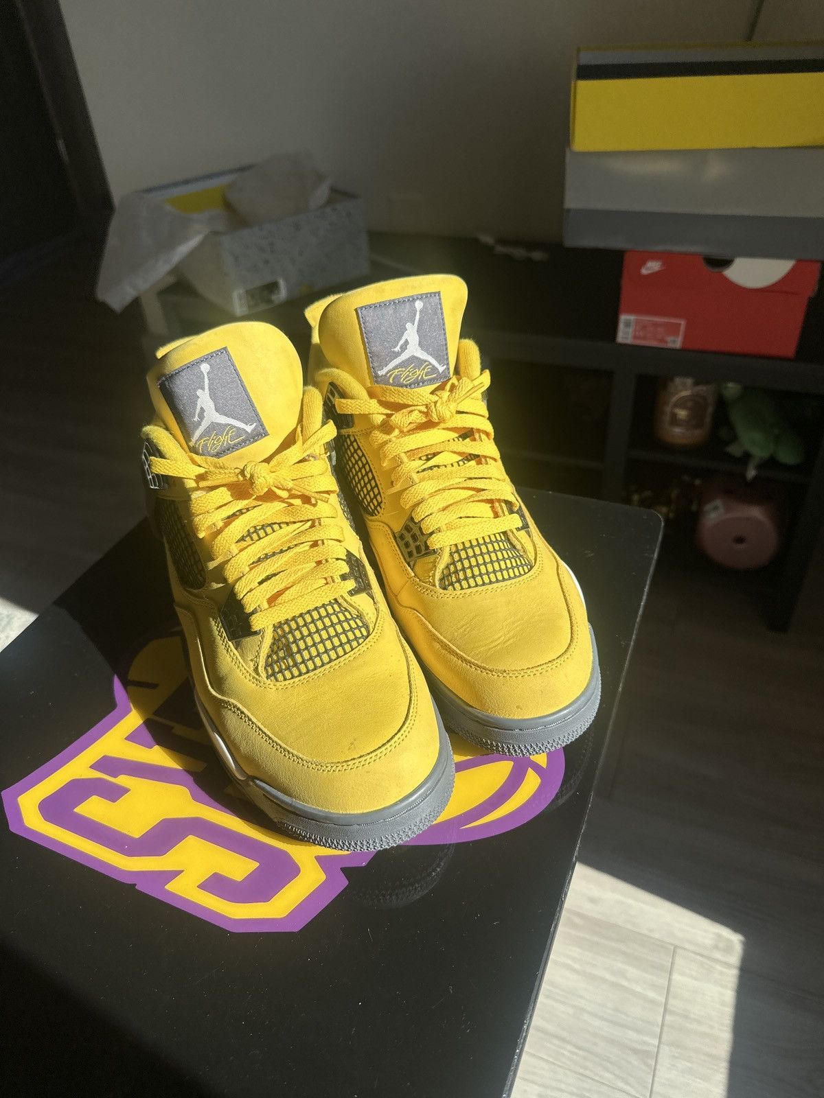 Jordan Brand Air Jordan 4 Retro "Lightning" Size US 12 / EU 45 - 3 Thumbnail