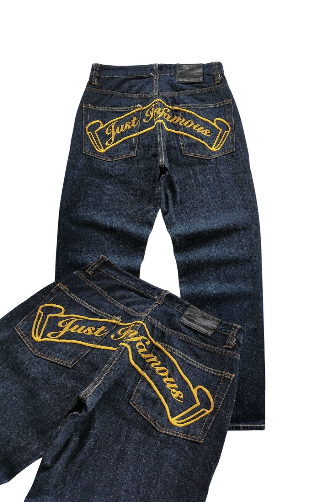 Ills Just Infamous Embroidery Denim Jeans