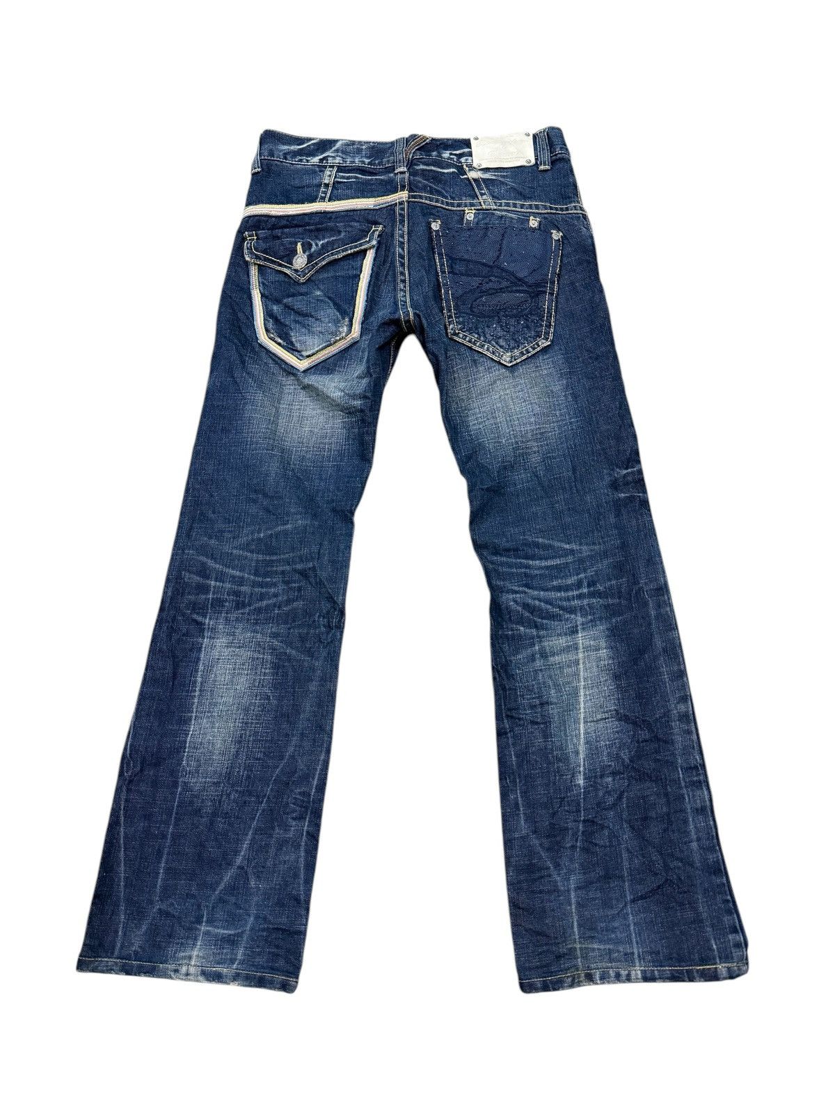 If Six Was Nine RED PEPPER FLARE DENIM JEANS Size US 33 - 8 Thumbnail
