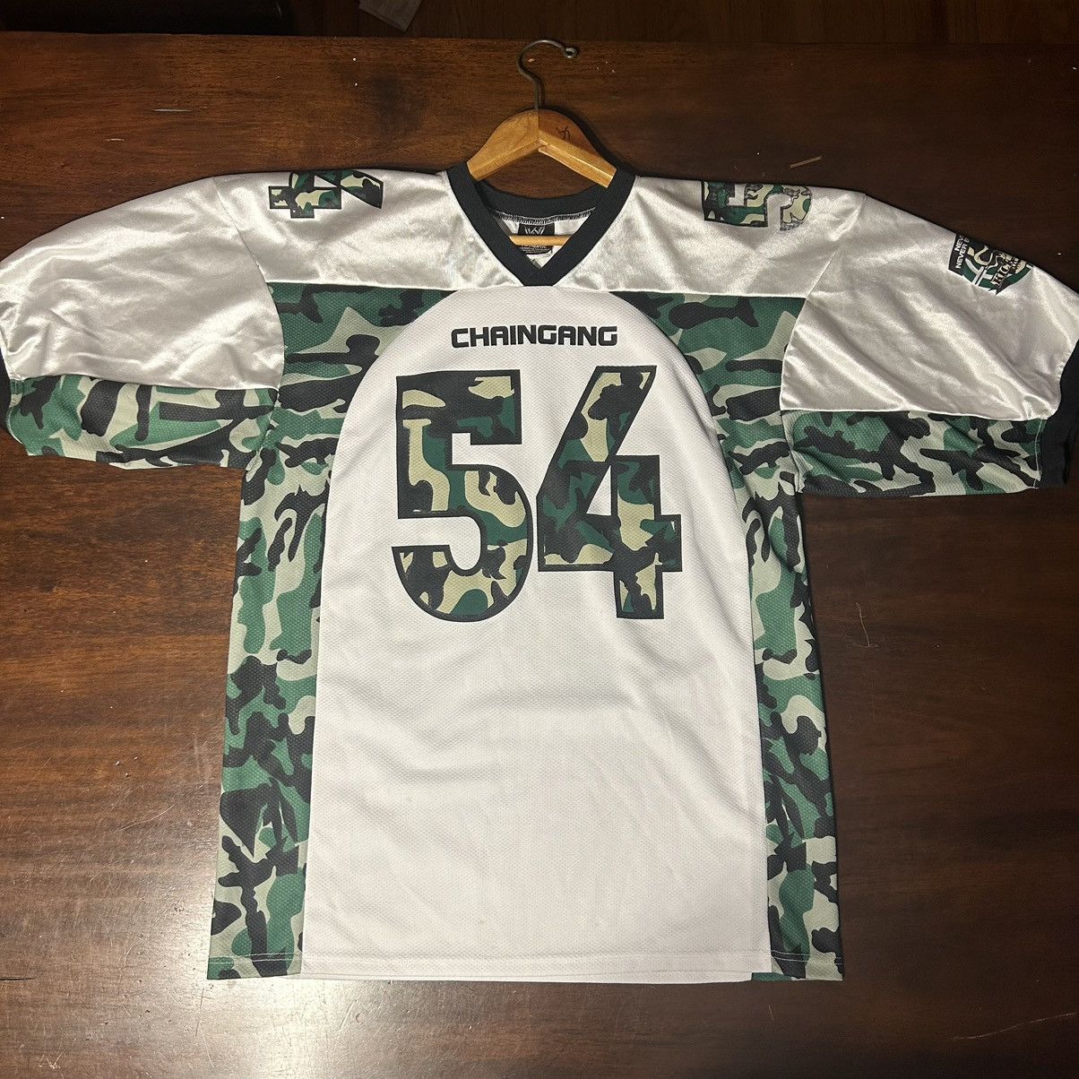 Wwe John Cena Chain Gang WWE / WWF Camo Jersey Mens XL 2004
