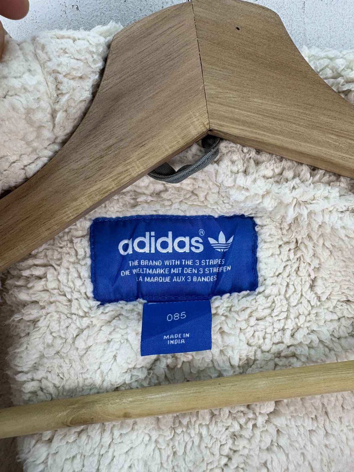 Adidas Adidas Woven Parka Jacket Sherpa Lining fits S/M Size US S / EU 44-46 / 1 - 2 Thumbnail