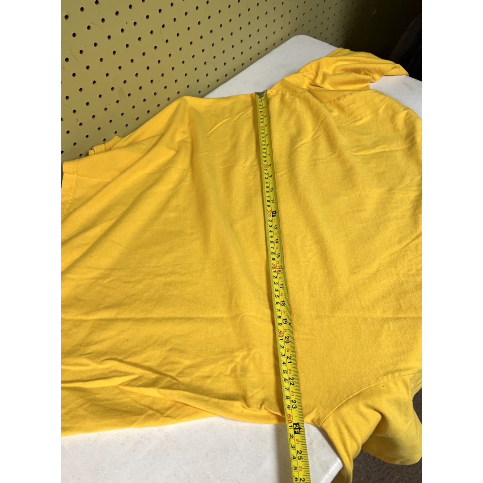 Gap VINTAGE Gap Mens Large T-Shirt Yellow 90s Spell Out Long Sleeve Crew Neck Cotton Knit Distressed Skate Grunge American 2000s Burn Out Size US L / EU 52-54 / 3 - 6 Thumbnail
