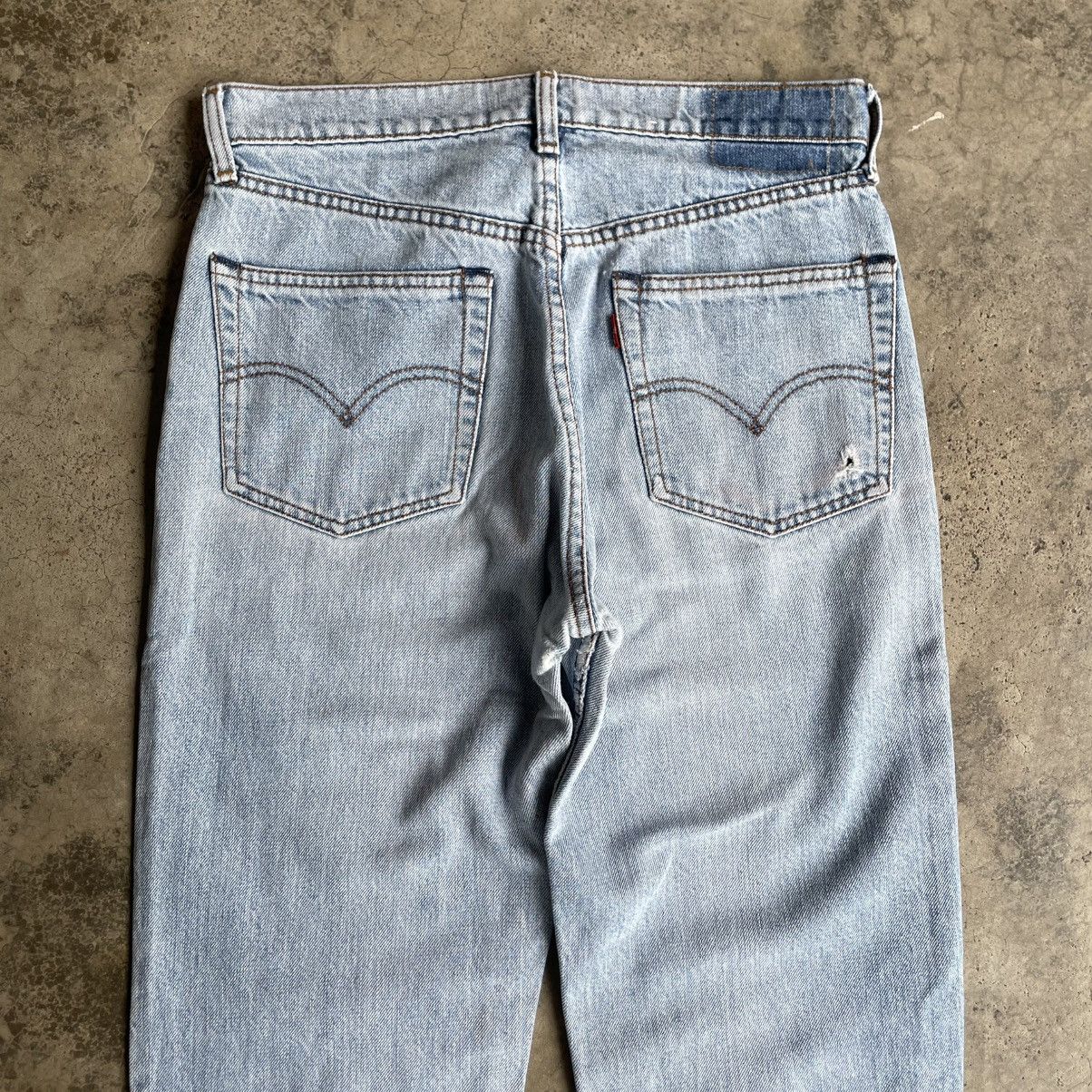 Levi's Vintage Clothing 🔥Vintage Levis Stoned Washed Ripped Distress Denim Jeans Size US 30 / EU 46 - 5 Thumbnail