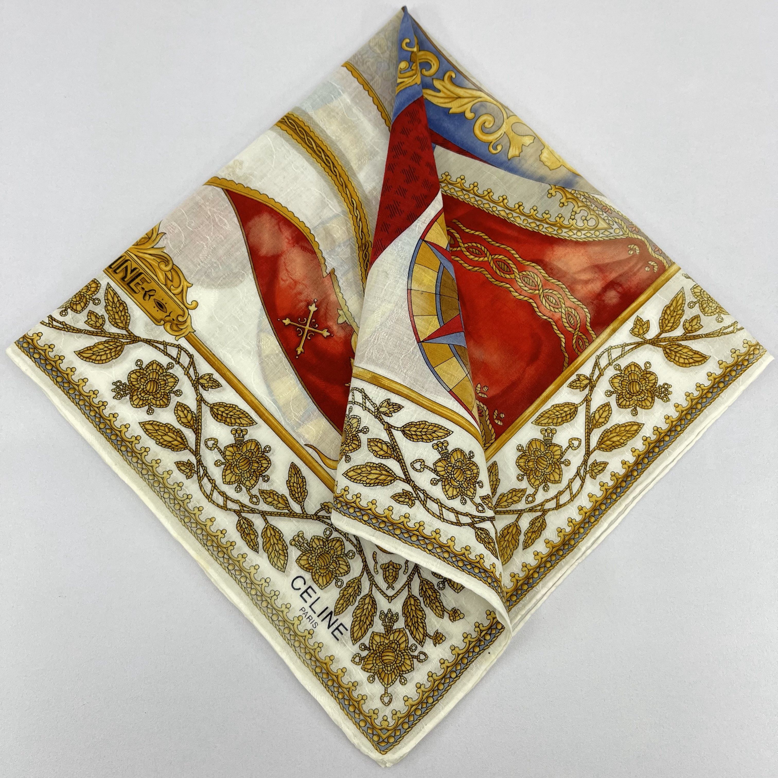 Celine × Vintage Celine Handkerchief / Neckerchief / Bandana - 4186 Size ONE SIZE - 1 Thumbnail