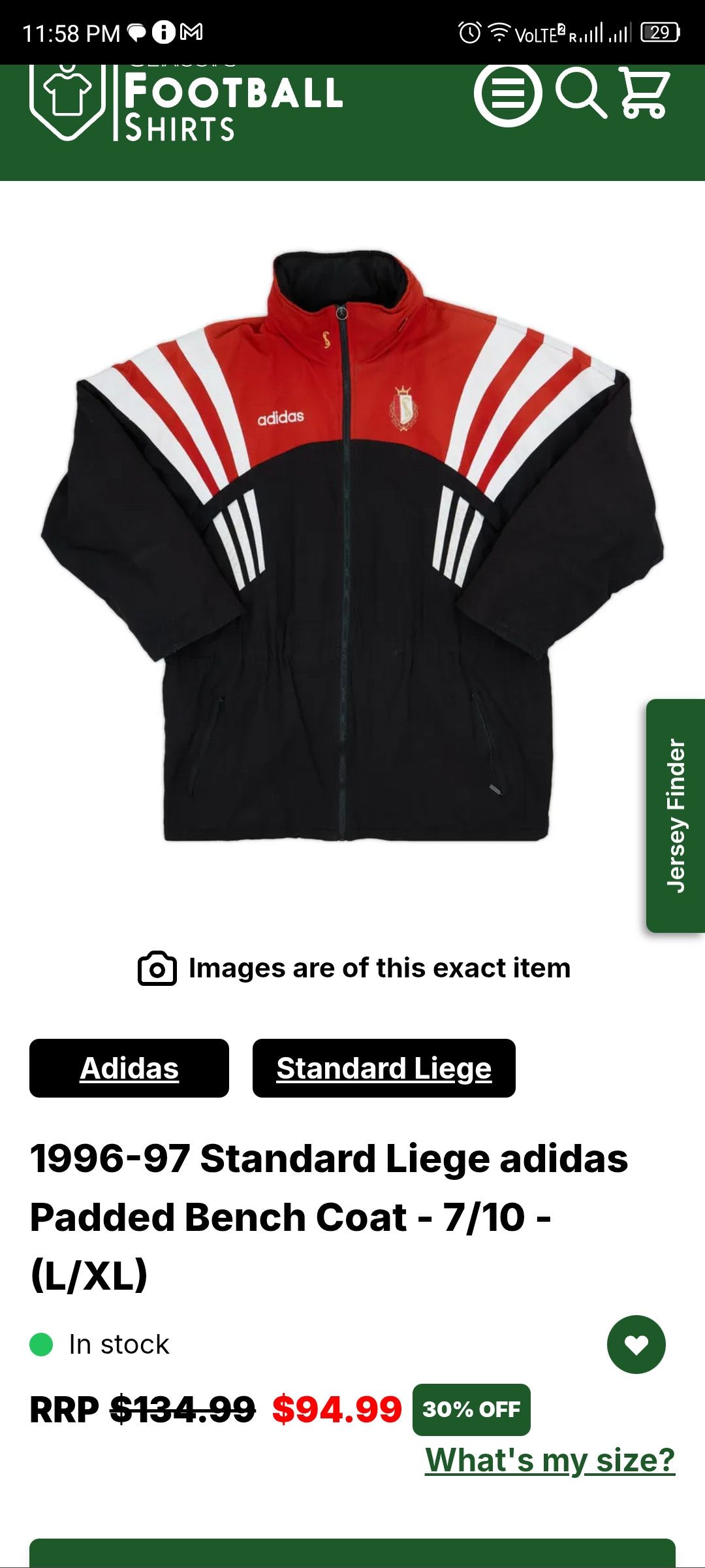 Adidas Vintage 1996-97 Football Jacket Adidas Coat Size US XS / EU 42 / 0 - 2 Thumbnail