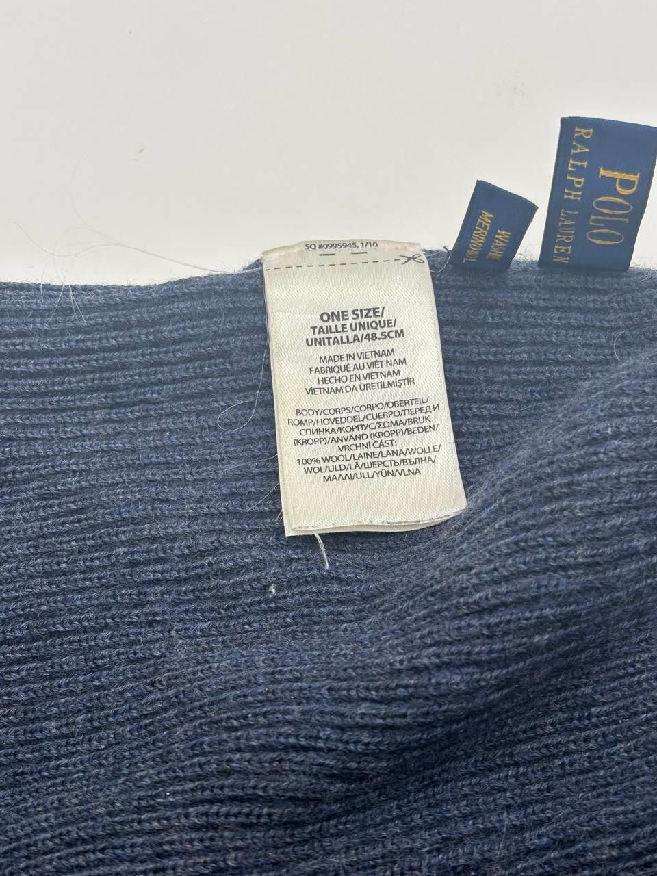 Polo Ralph Lauren Polo Ralph Lauren Merino Wool Beanie Navy Blue (Authentic) Size ONE SIZE - 9 Thumbnail