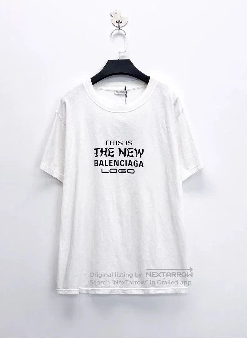 Balenciaga Balenciaga New Logo White Short Sleeve. Size US L / EU 52-54 / 3 - 1 Thumbnail
