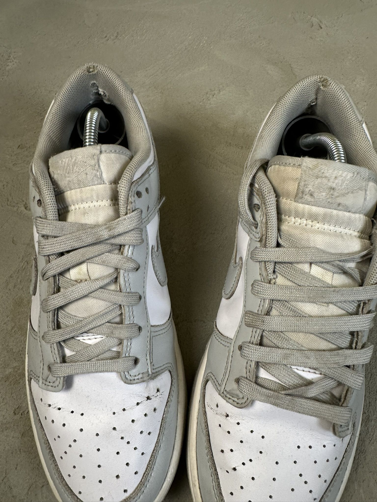 Nike Nike Dunk Gray Fog Low Leather Sneakers Hype Size US 7.5 / EU 40-41 - 4 Thumbnail