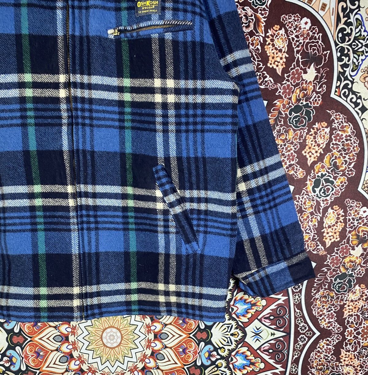 Flannel × Oshkosh OshKosh Outwear Wool Flannel Zip Up Jacket Size US M / EU 48-50 / 2 - 6 Thumbnail