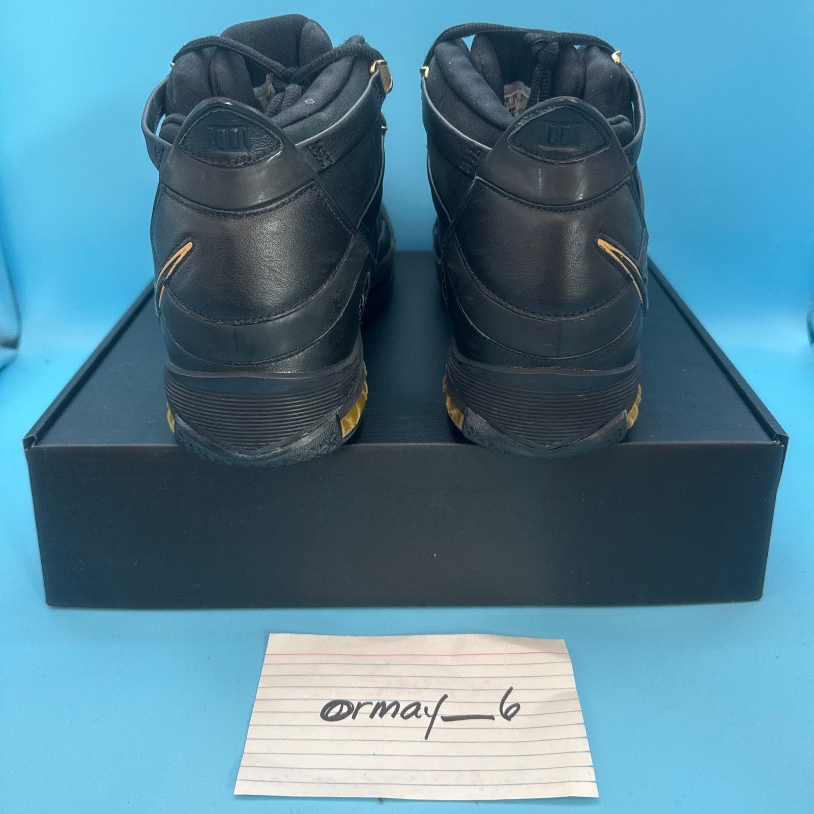 Nike Nike Lebron Zoom III Black Metallic Gold m8.5 w10 Size US 8.5 / EU 41-42 - 5 Thumbnail