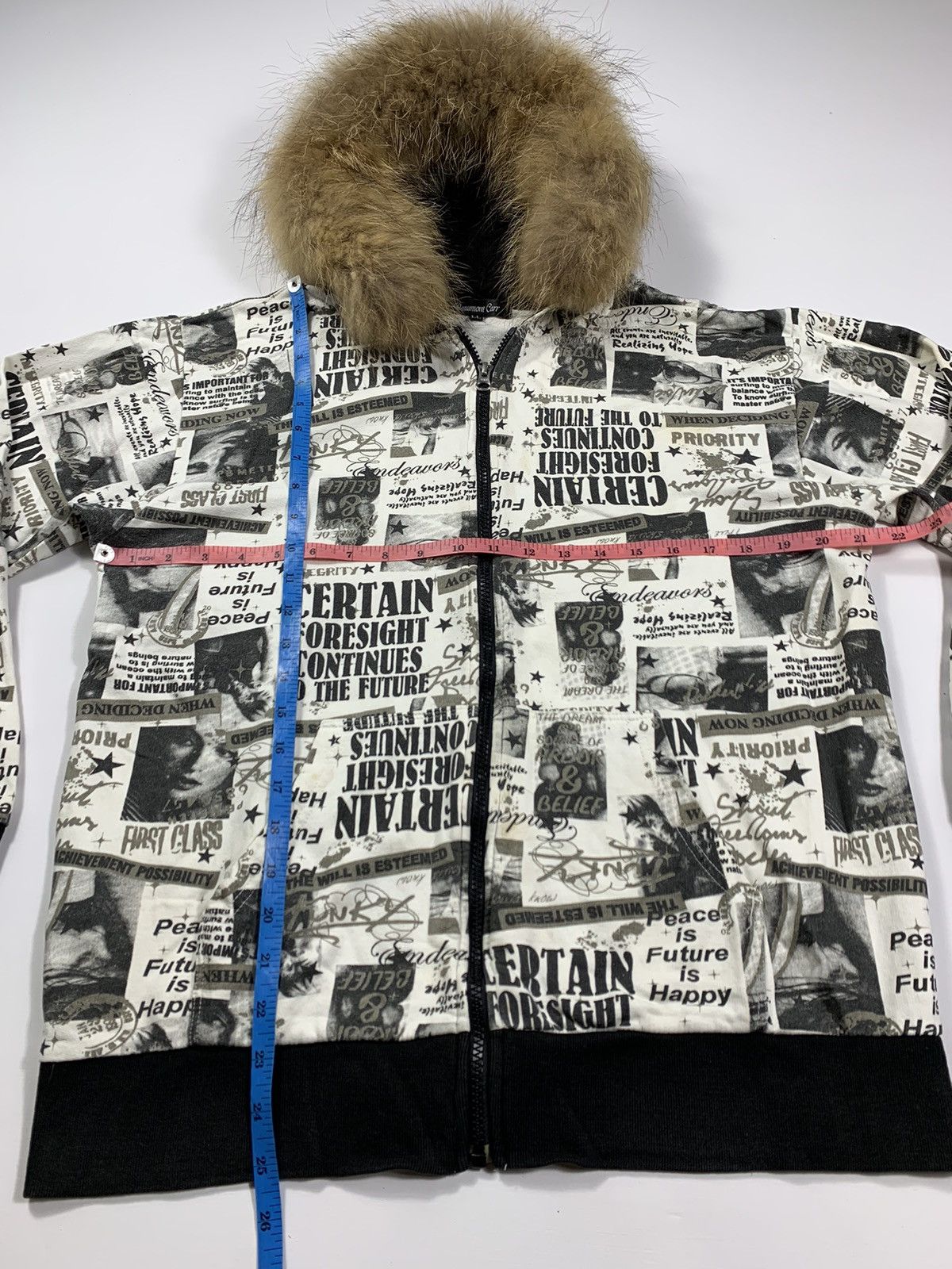 If Six Was Nine Crazy Faux fur Beaumon car Hoodie Jacket Size US L / EU 52-54 / 3 - 6 Thumbnail