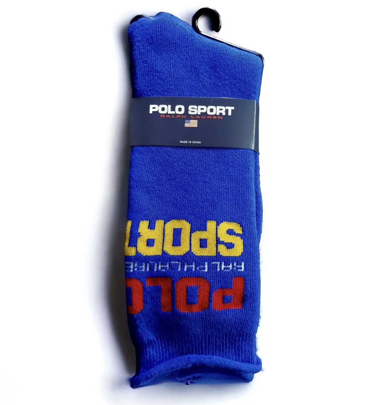 Polo Ralph Lauren POLO Ralph Lauren Sports Sweatshirt Crew Socks Royal Blue Size ONE SIZE - 1 Thumbnail