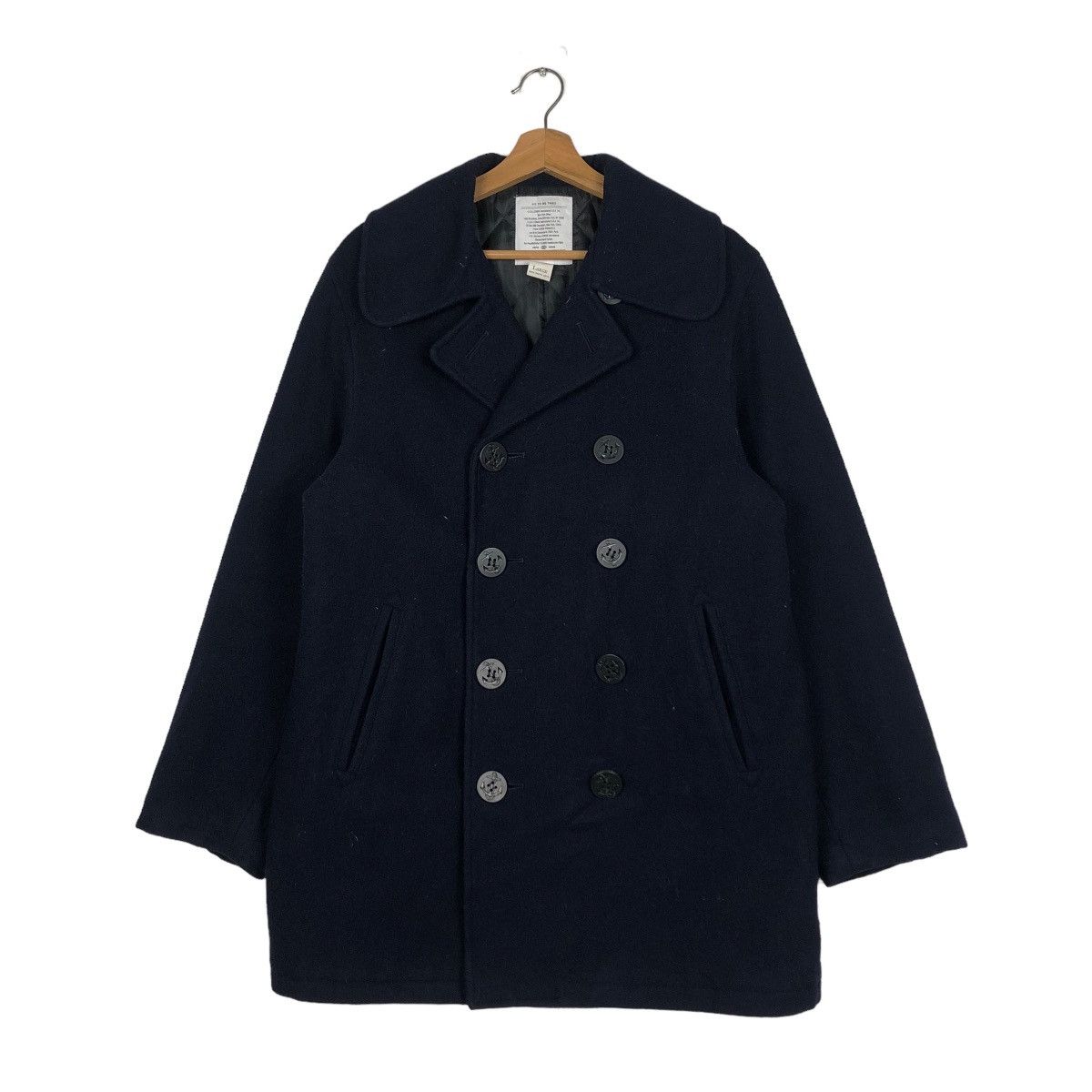 Edwin 📌VINTAGE WOOL BIKER JACKEG EDWIN COMPANY DOUBLE COLLAR Size US L / EU 52-54 / 3 - 2 Thumbnail