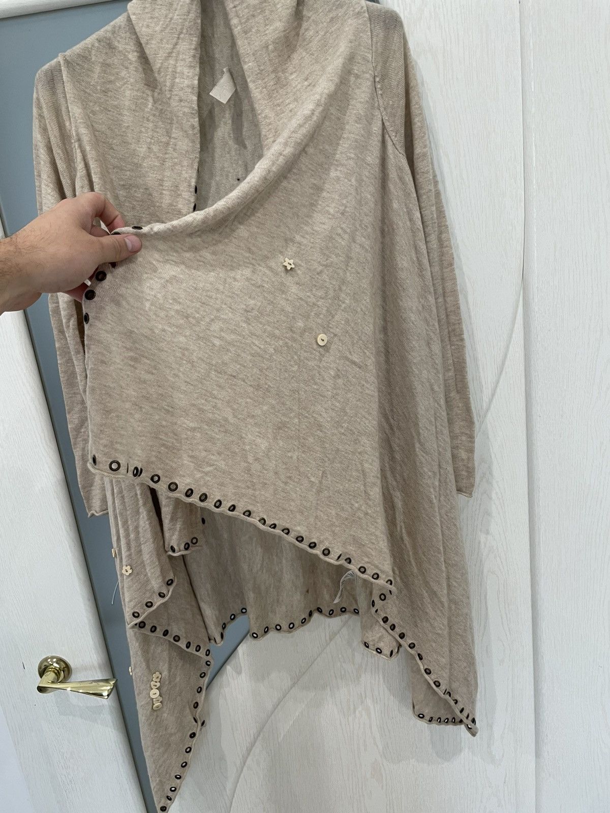 Zadig & Voltaire Zadig Voltaire Wool Blend Oversized Cardigan Open Front Size ONE SIZE - 4 Thumbnail