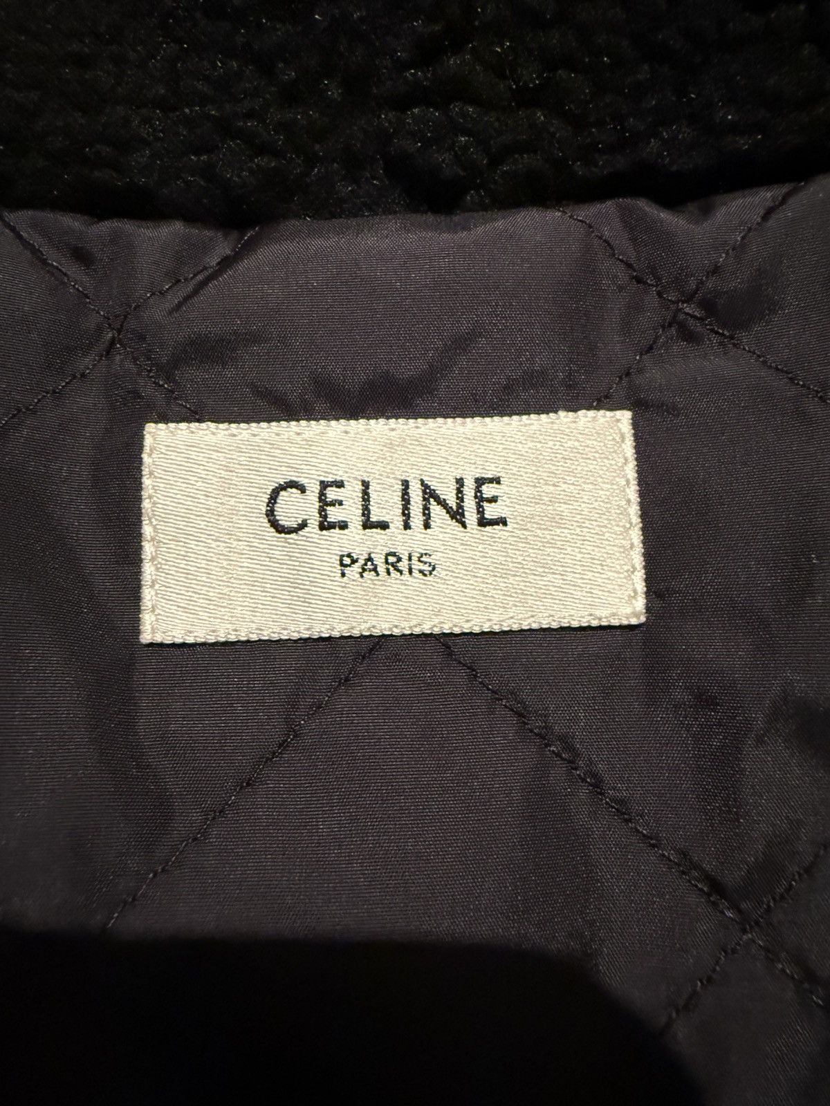Celine $2.35k 🤑 FW24 Celine logo black fleece jacket Hedi grail XL Size US XL / EU 56 / 4 - 22 Thumbnail