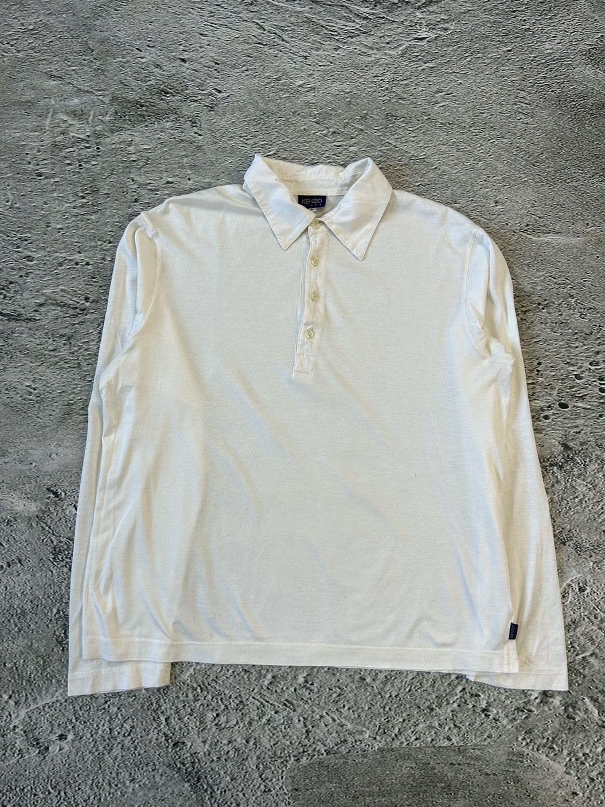 Kenzo Kenzo Long Sleeve T-Shirt Polo top white Homme Size US M / EU 48-50 / 2 - 1 Thumbnail