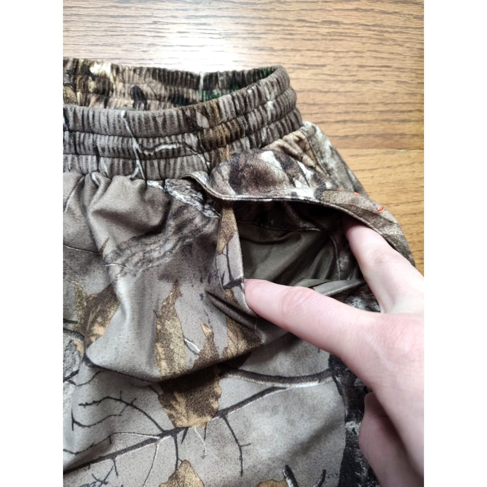 Realtree Realtree Camouflage Pants Men's M Relaxed Elastic Waist Polyester Blend Brown Straight Leg Sweatpants with Pockets Size US 31 - 4 Thumbnail