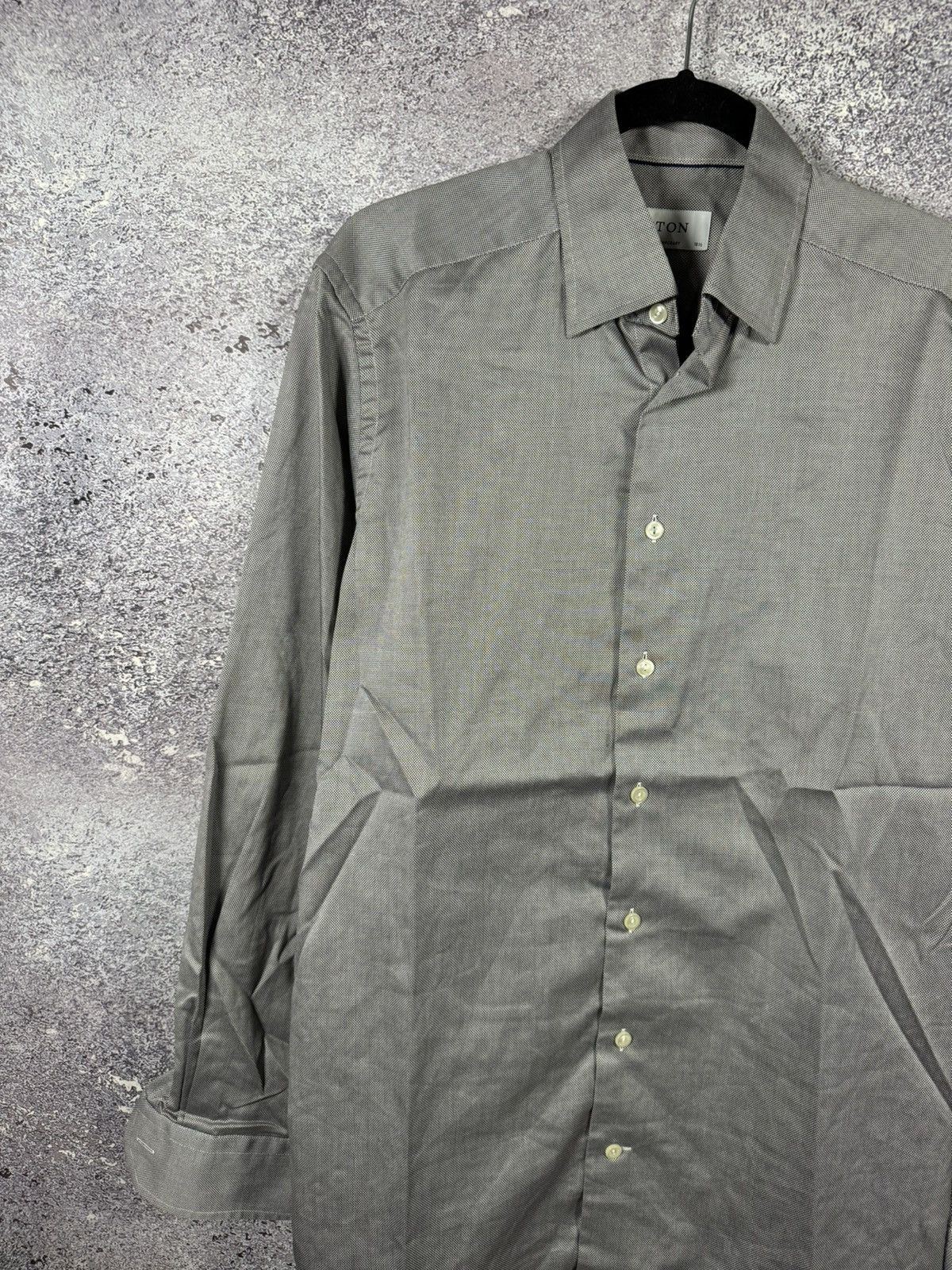 Eton ETON York Slim Formal Shirt Men’s Large Button Up Cutaway Size US L / EU 52-54 / 3 - 4 Thumbnail