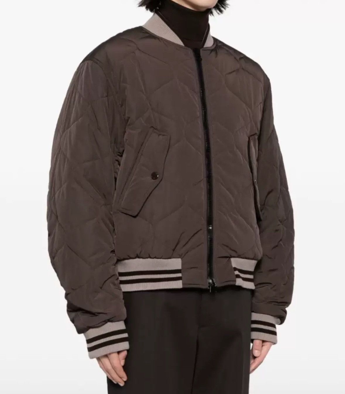 Dries Van Noten Dries van noten Brown zip back bomber jacket 2412-Nextarrow Size US XL / EU 56 / 4 - 7 Thumbnail
