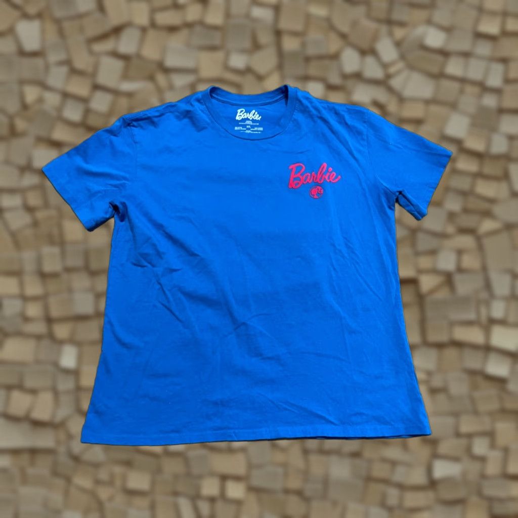 Vintage Barbie Shirt Women's Size XXL Blue Pink Vacay Mode Print Shirt Womens 2XL Barbie Vacay Mode Pink Blue Modern Casual Size XXL / US 16-18 / IT 52-54 - 1 Thumbnail