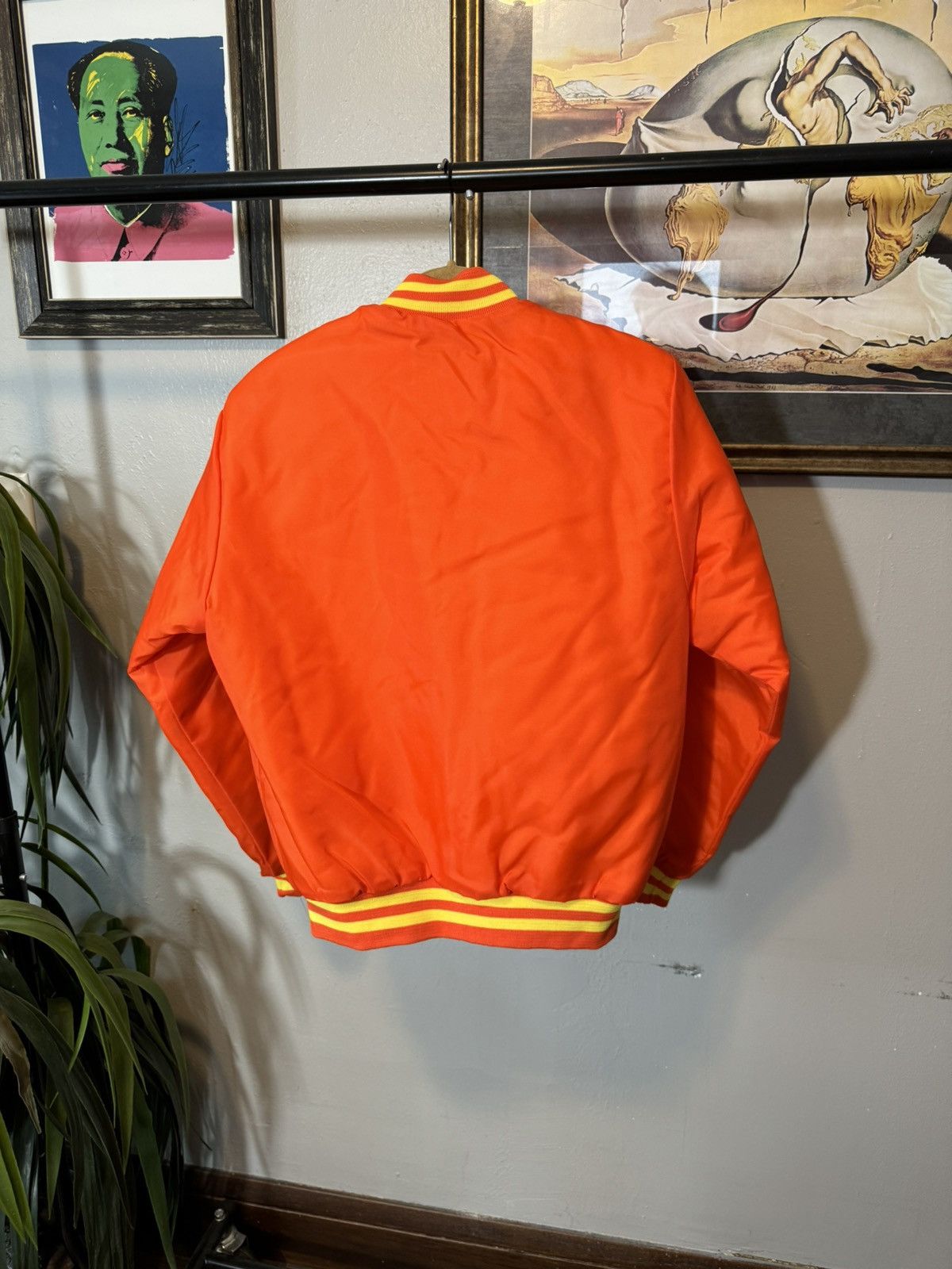 Vintage Vintage Sherpa Lined Orange Bomber Jacket Size US S / EU 44-46 / 1 - 2 Thumbnail