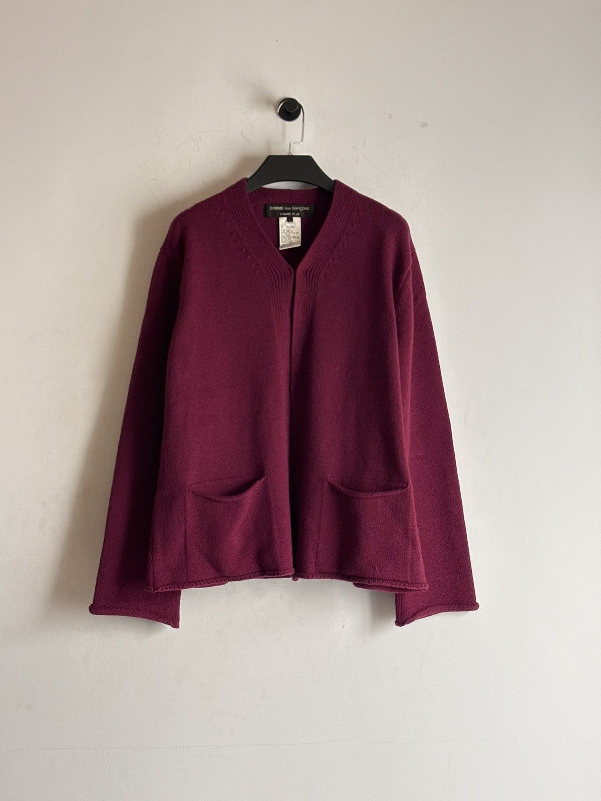 Comme des Garcons Homme Plus Comme Des Garçons | AW2000 Bordeaux Red Sweater Size US M / EU 48-50 / 2 - 1 Thumbnail