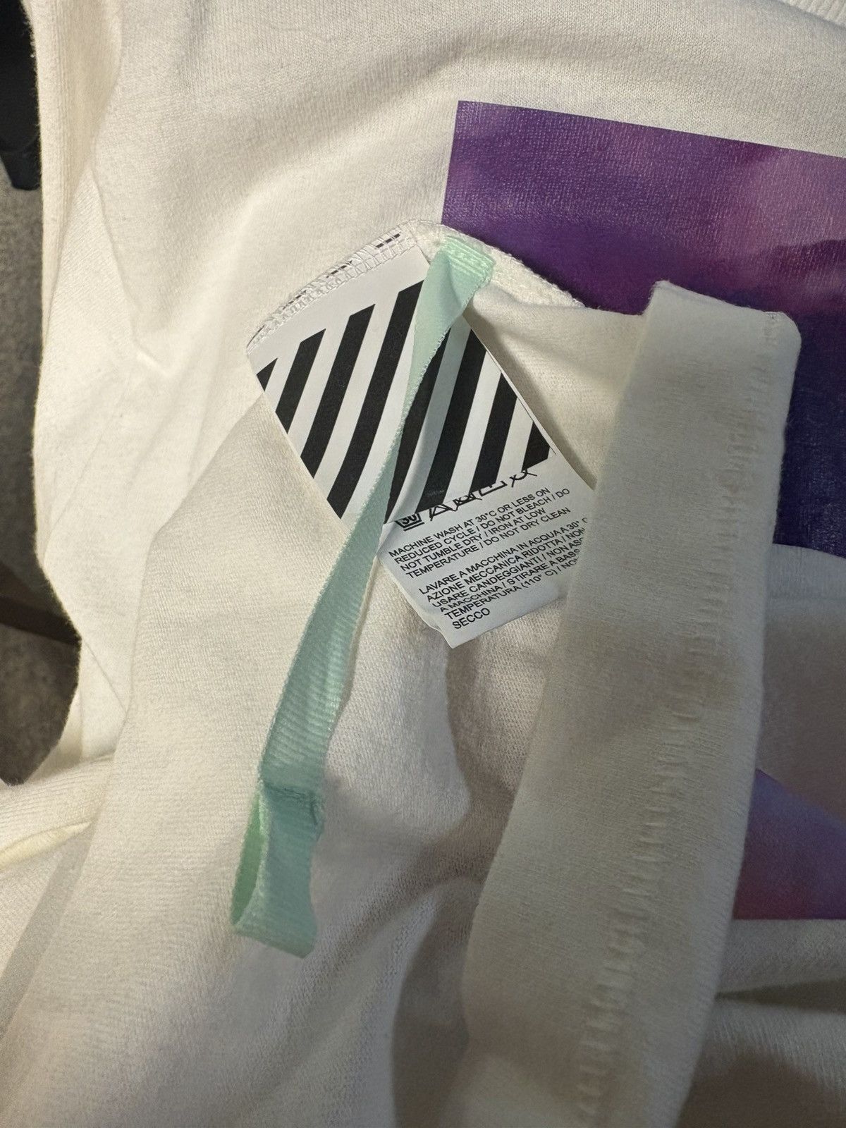 Off-White Off White Blurred Lines Tee - White - L - Never Worn Size US L / EU 52-54 / 3 - 4 Thumbnail