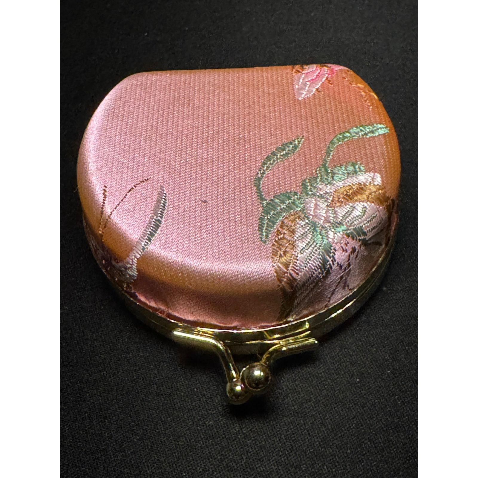 Other Vintage Silk Jewelry Box Kiss Closure with Mirror Size ONE SIZE - 3 Thumbnail