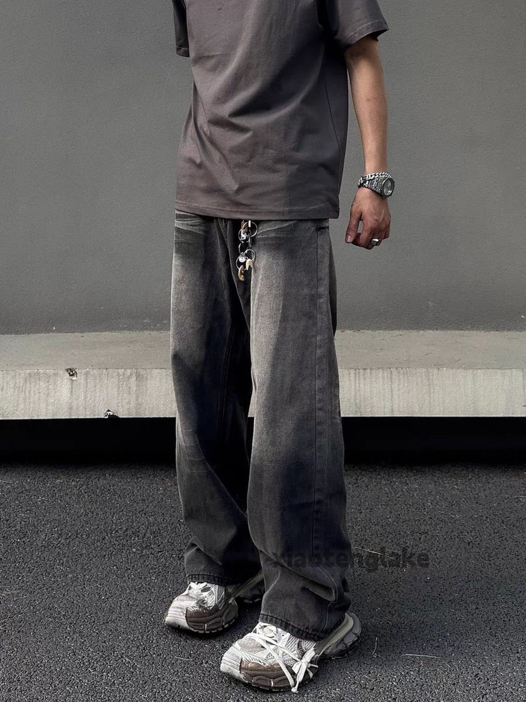 Jean × Vintage utility washed faded cleanfit yuppie baggy jeans Size US 34 / EU 50 - 5 Thumbnail
