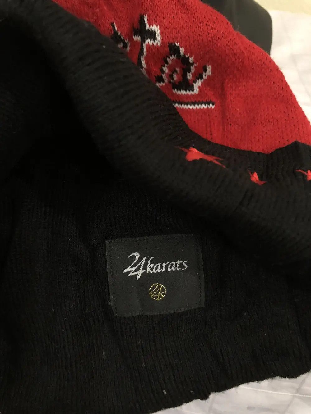 Japanese Brand Japanese Brand 24karatz Spell Out Beanie Hat Size ONE SIZE - 4 Thumbnail