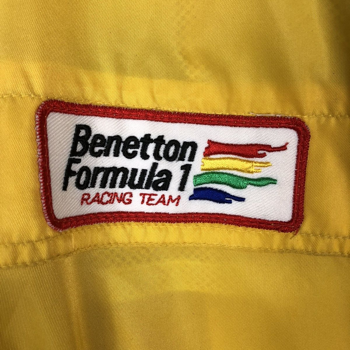Vintage 🔥VINTAGE BOMBER JACKET BENETTON FORMULA 1 RACING TEAM Size US M / EU 48-50 / 2 - 16 Thumbnail