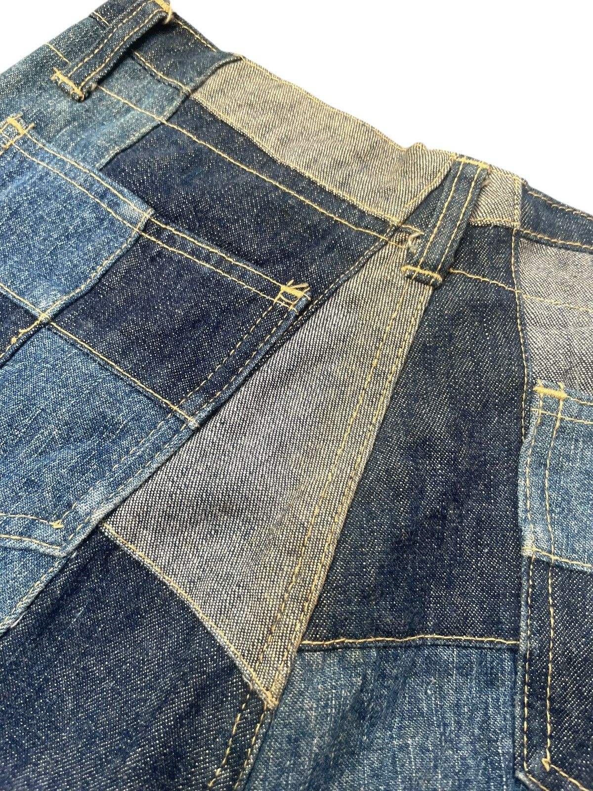 Japanese Brand Vintage Flare Custom Patch Denim Size US 28 / EU 44 - 9 Thumbnail