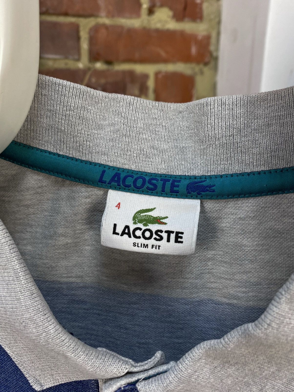Lacoste Lacoste 27 Grey Short Sleeve Polo Shirt Slim Fit Size US M / EU 48-50 / 2 - 13 Thumbnail