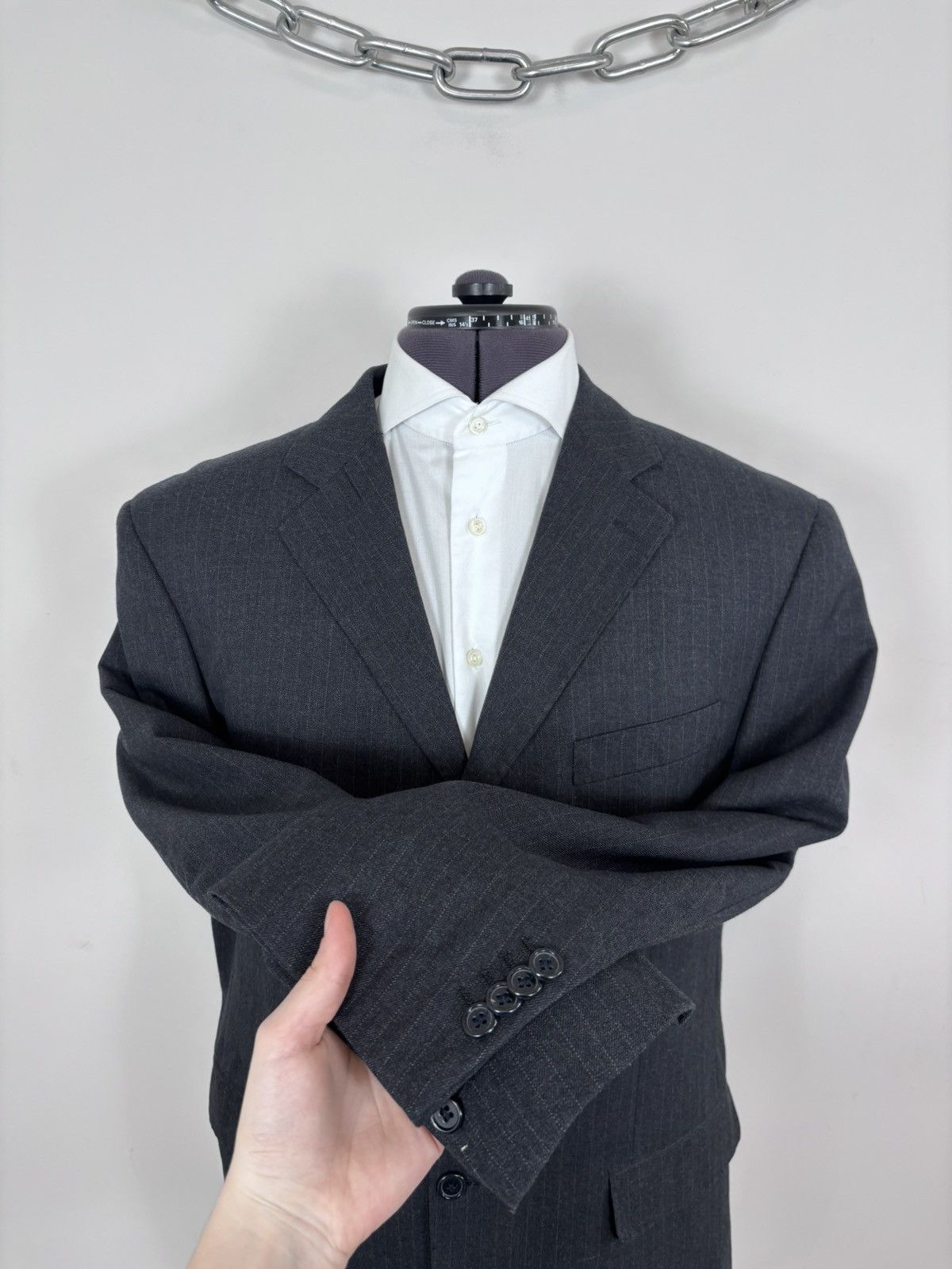 Other Linea Sartoriale Milano Men’s Blue/Grey Wool Blazer Jacket Size 46R - 8 Thumbnail