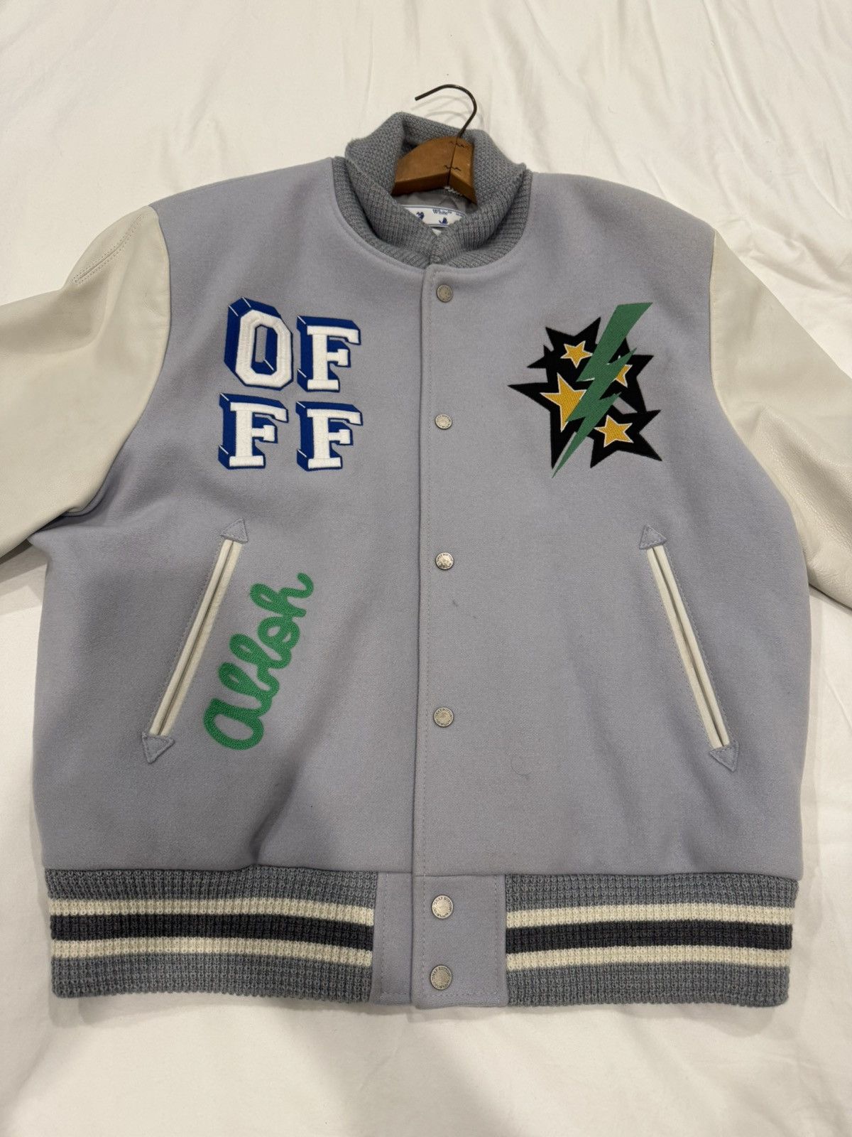 Off-White Off White 2021 Varsity Jacket Size US XL / EU 56 / 4 - 3 Thumbnail