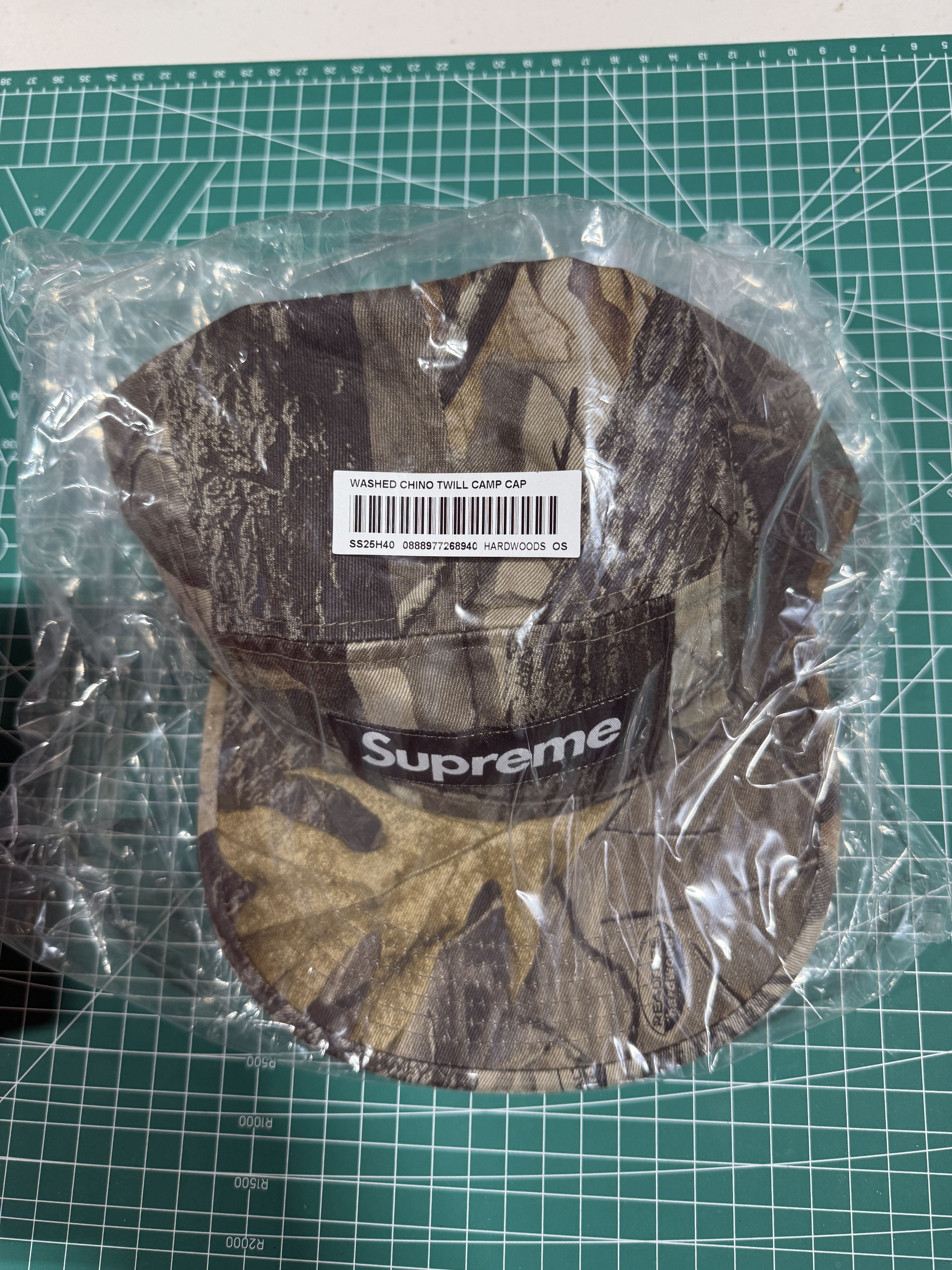 Supreme Supreme Washed Chino Twill Camp Cap Real tree Hardwoods Camo Size ONE SIZE - 3 Thumbnail