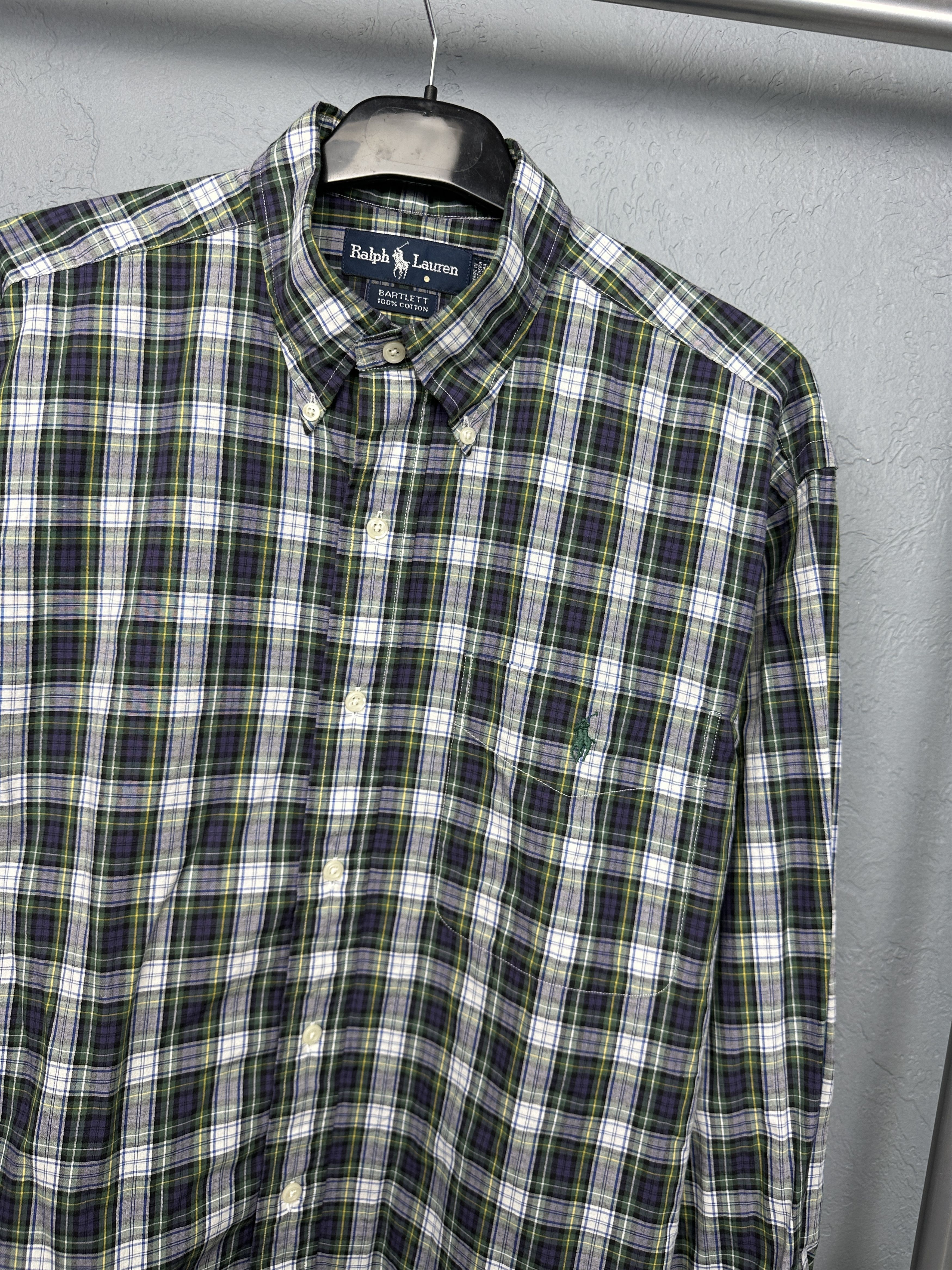 Polo Ralph Lauren NEW!! Polo Ralph Lauren Vintage Mens Plaid Long Sleeve Shirt Size US M / EU 48-50 / 2 - 2 Thumbnail