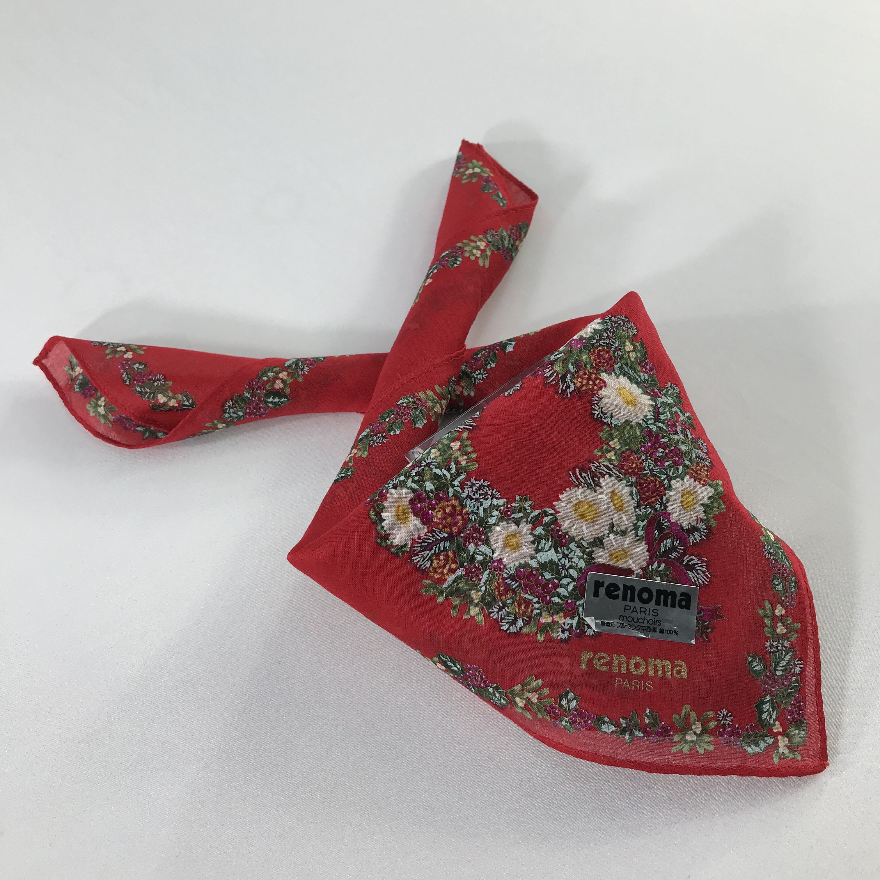 Renoma × Vintage Renoma Bandana / Handkerchief / Neckerchief - S954 Size ONE SIZE - 4 Thumbnail