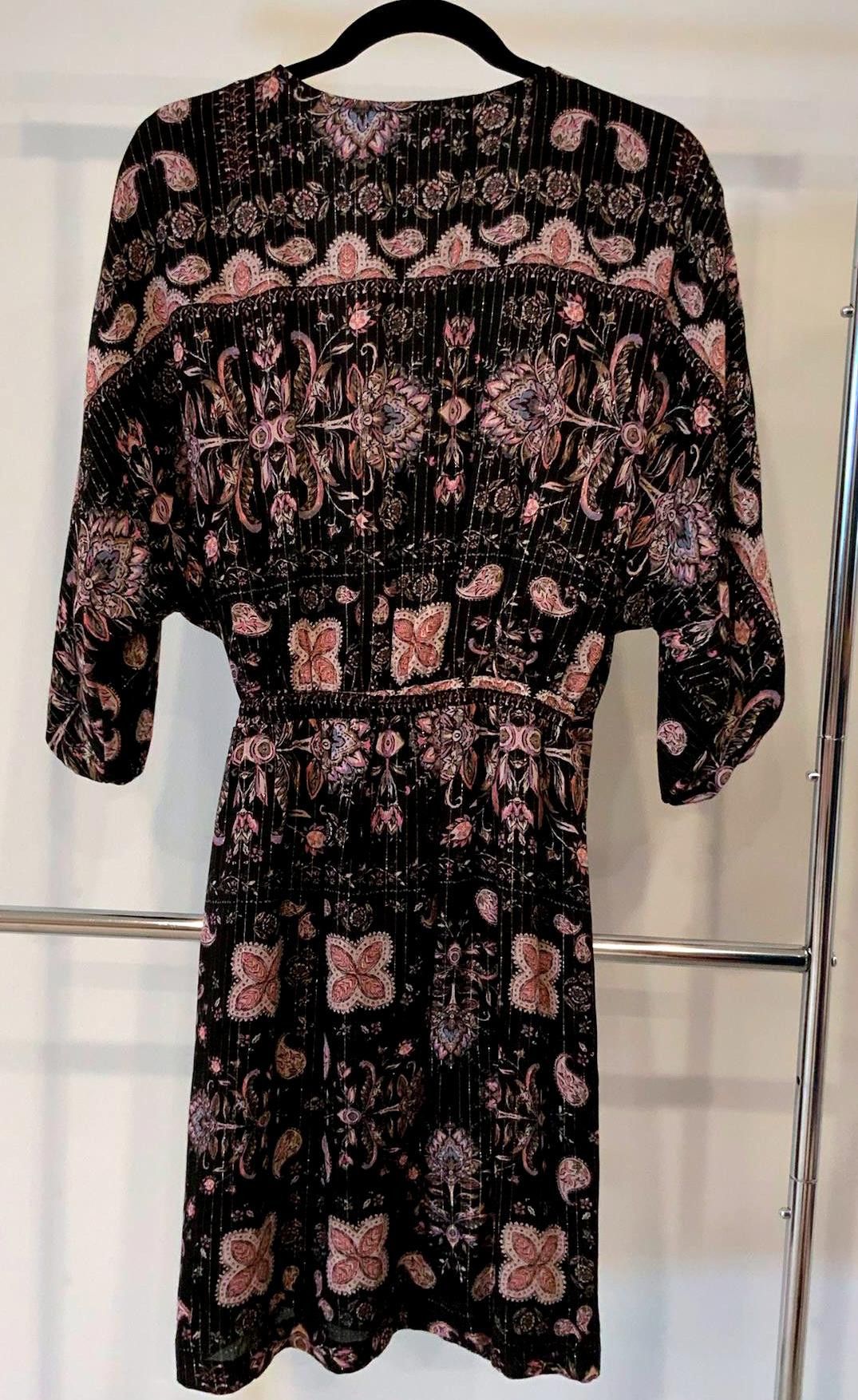 Designer Lovestitch Floral Print Dress with Belt, Size L Size L / US 10 / IT 46 - 2 Thumbnail