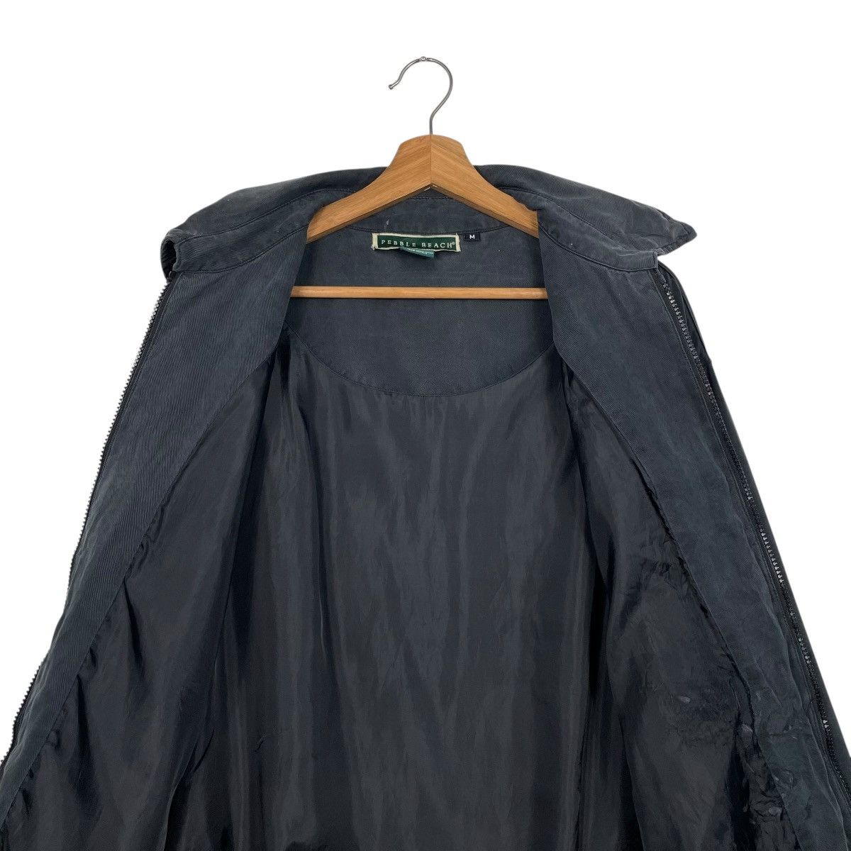 Japanese Brand Pebble Beach Black Bomber Jacket Size US M / EU 48-50 / 2 - 12 Thumbnail