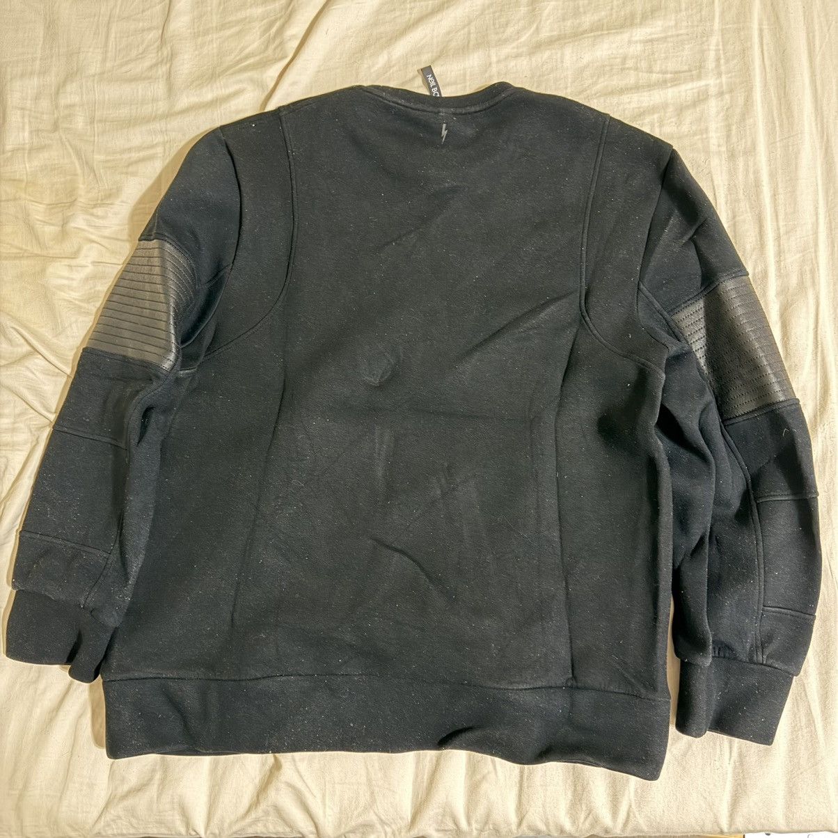Neil Barrett Neil Barrett Leather patch crewneck Size US XL / EU 56 / 4 - 2 Thumbnail