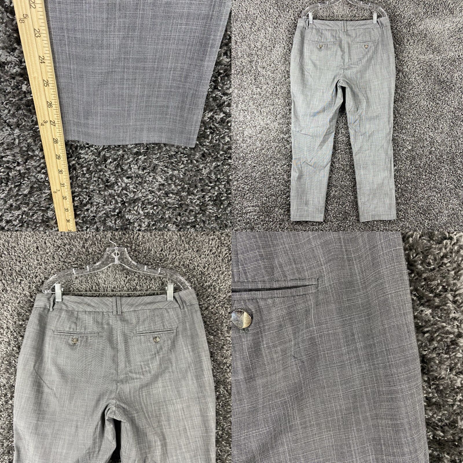 Calvin Klein Calvin Klein Plaid Dress Pants Womens 14 Gray Size 36" / US 14 / IT 50 - 8 Thumbnail
