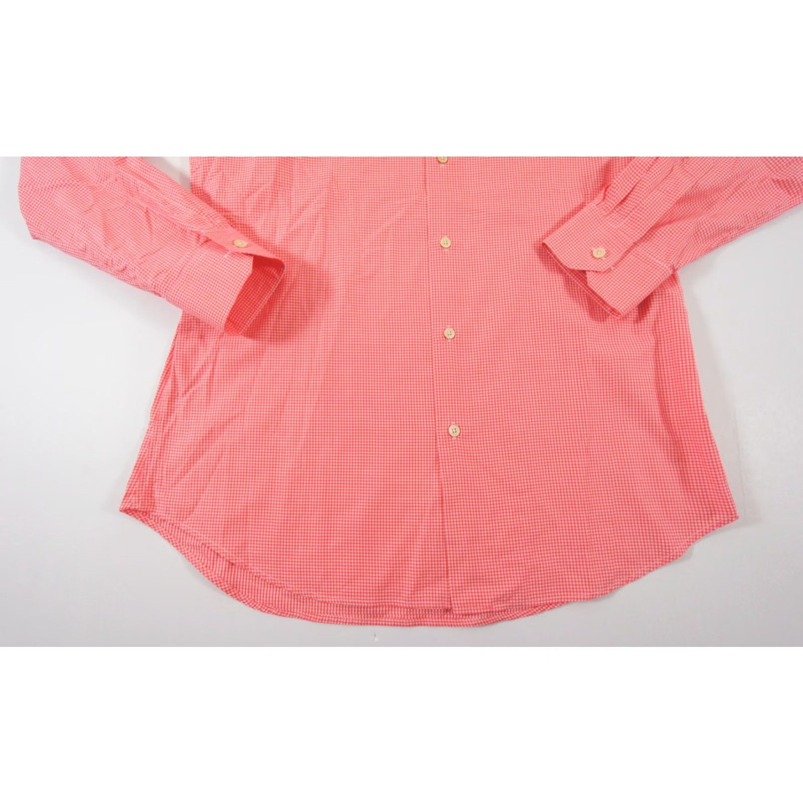 Paul Smith VINTAGE Paul Smith Men's Shirt Long Sleeve Button Up Collared Check Red Adult 16 Casual Business Wedding Size US L / EU 52-54 / 3 - 3 Thumbnail