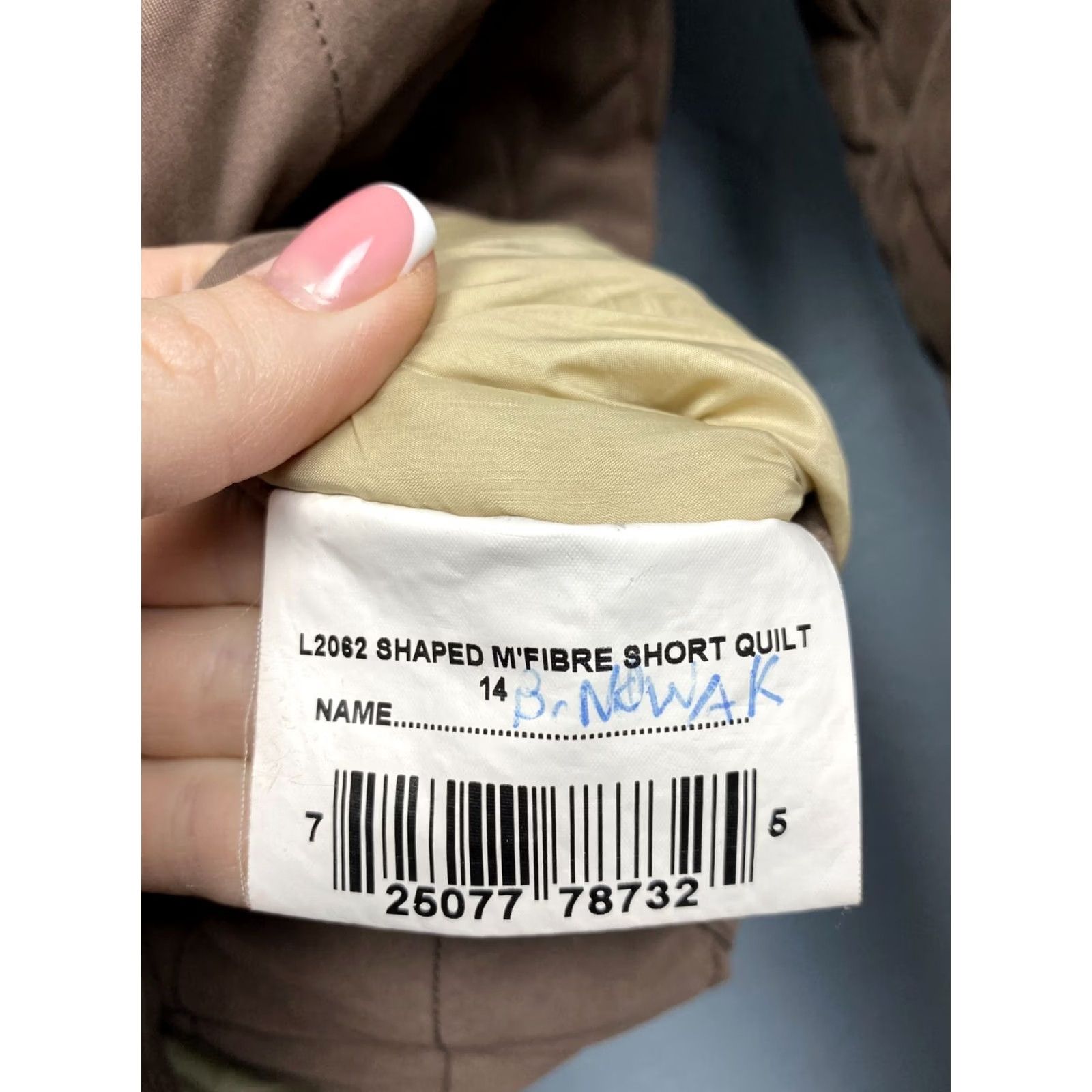 Barbour VINTAGE Barbour Jacket Women Quilted Short M'Fibre UK 14 Brown - Barbour Vintage Womens Shaped M'Fibre Short Quilted Jacket UK 14 Size 36" / US 14 / IT 50 - 4 Thumbnail