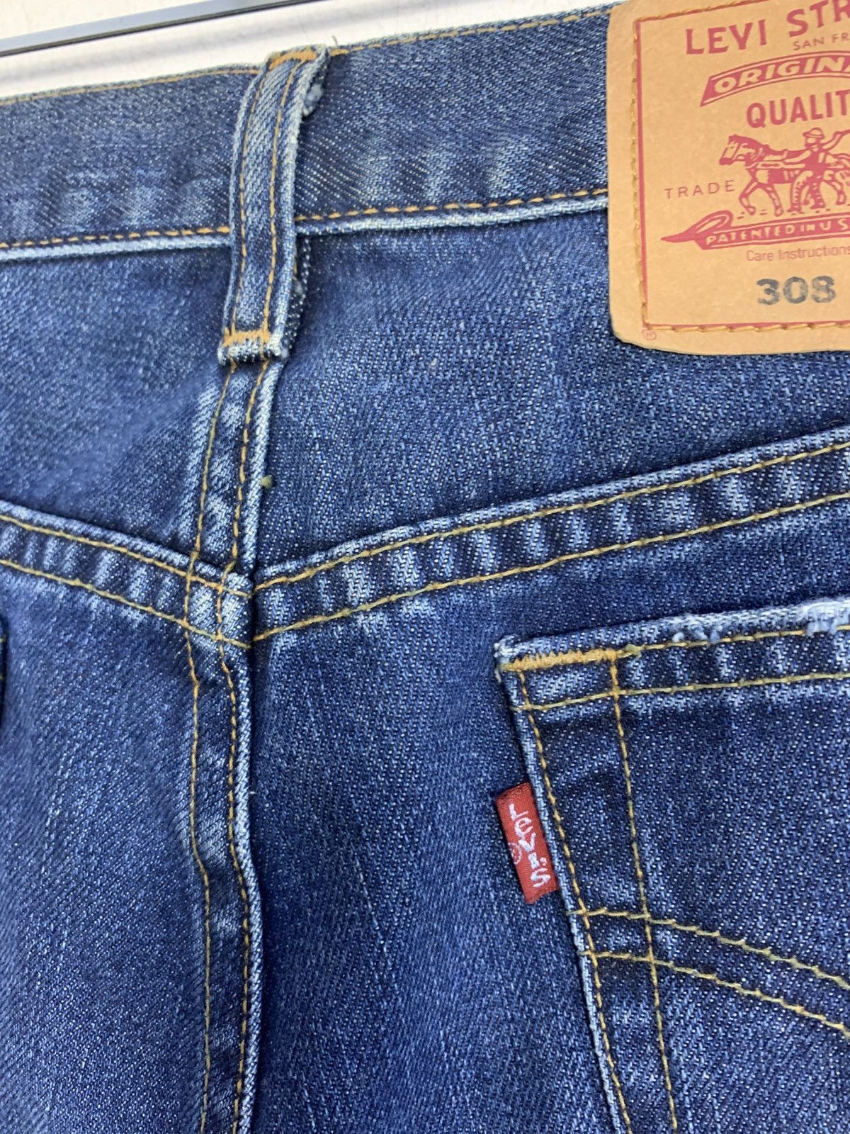 Levi's Levis Strauss Lot 308 Flared Indigo Denim Jeans Straight Cut Size 26" / US 2 / IT 38 - 6 Thumbnail