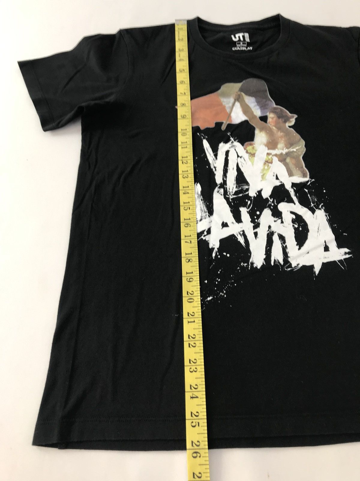Band Tees Coldplay Viva La Vida 4th Album Graphic Printed Black Tee Size US M / EU 48-50 / 2 - 9 Thumbnail