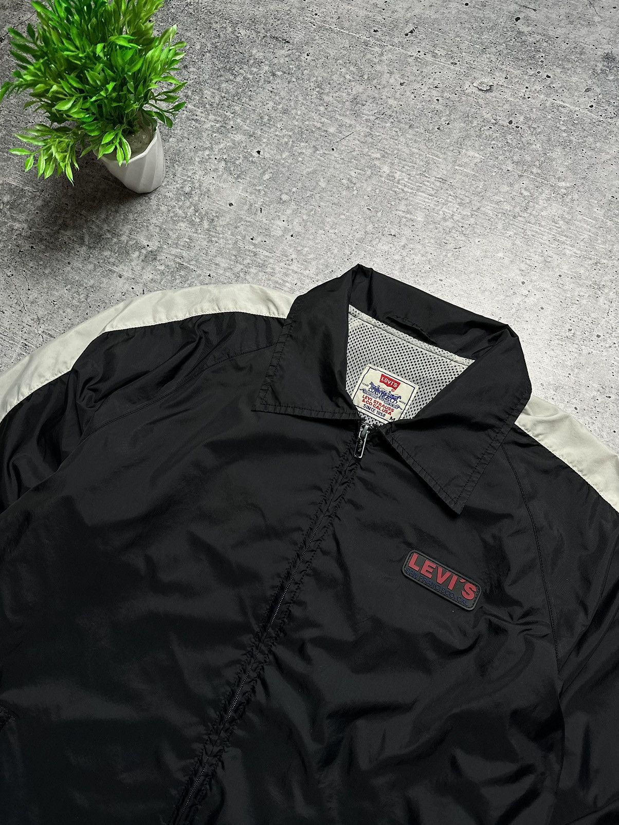 Levi's Vintage 90s Levi’s 501 Truck Biker Road Nylon Coach Jacket Size US L / EU 52-54 / 3 - 3 Thumbnail